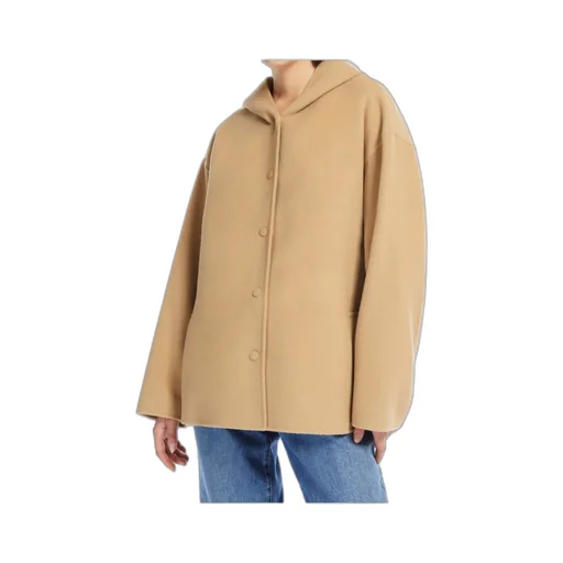 Buttoned Long-Sleeved Coat