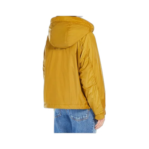 Button Detailed Drawstring Coat