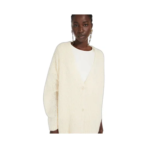 V-Neck Long-Sleeved Cardigan