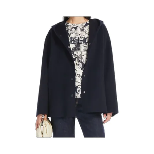 Buttoned Long-Sleeved Coat