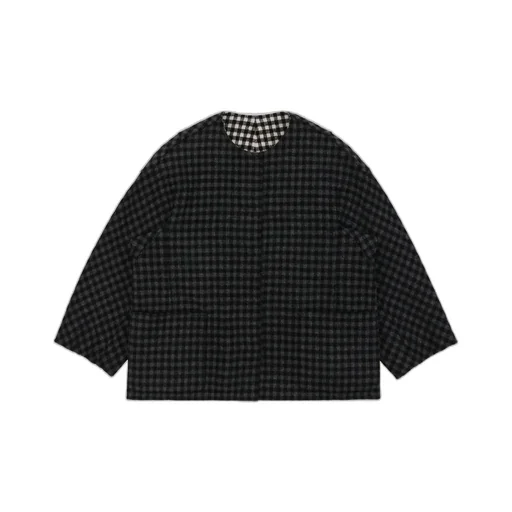 Plaid Double-Sided Short Coat