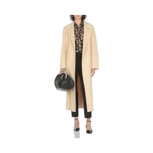 Belted Long-Sleeved Coat