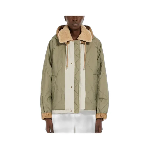Button Detailed Drawstring Coat