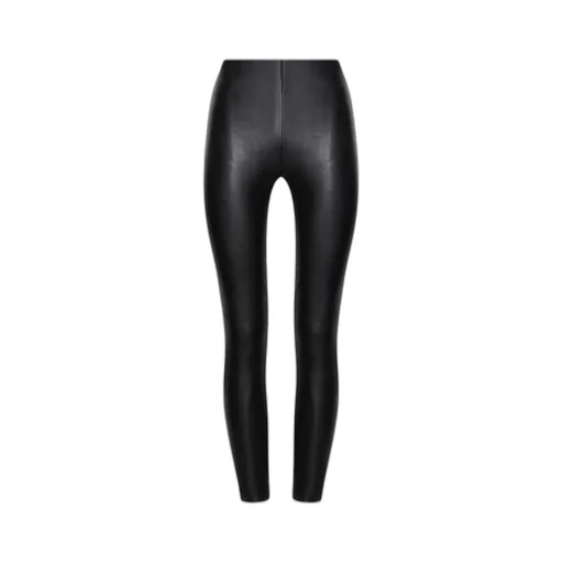 Leather-Paneled Leggings