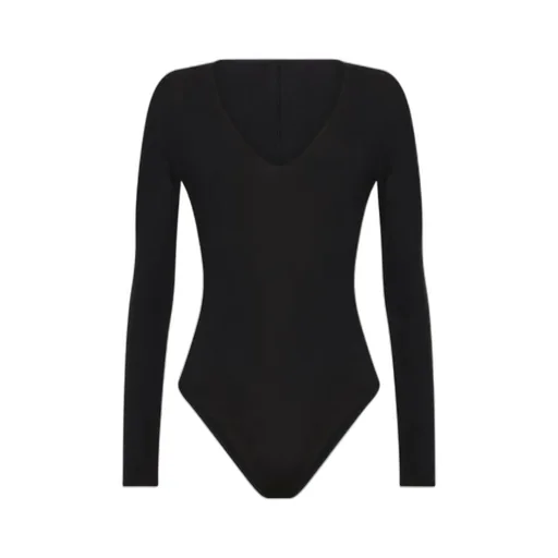 V-Neck Long-Sleeve Bodysuit