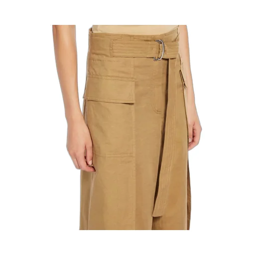 Buckle Belt Casual Pants