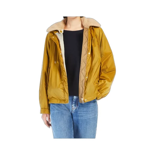 Button Detailed Drawstring Coat