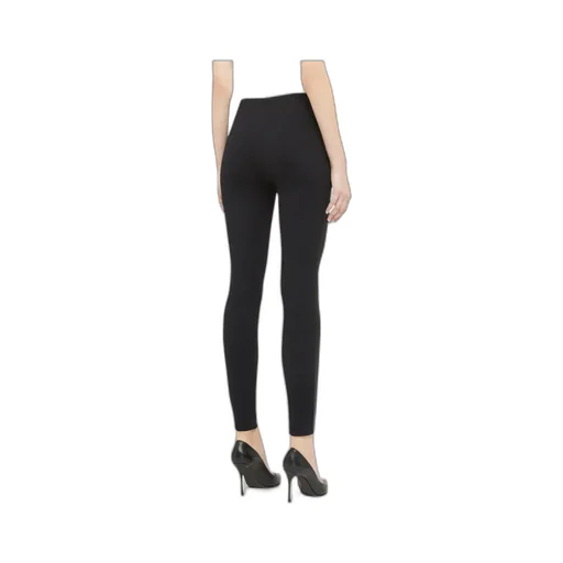 Leather-Paneled Leggings