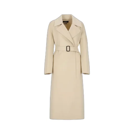 Belted Long-Sleeved Coat
