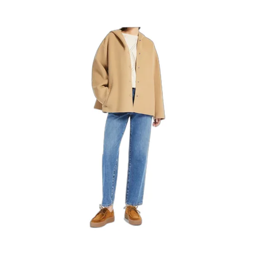 Buttoned Long-Sleeved Coat