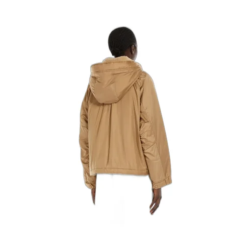 Button Detailed Drawstring Coat