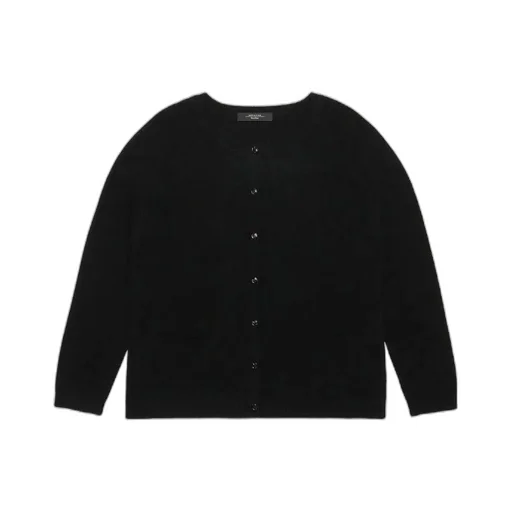 Round Neck Knitted Cardigan