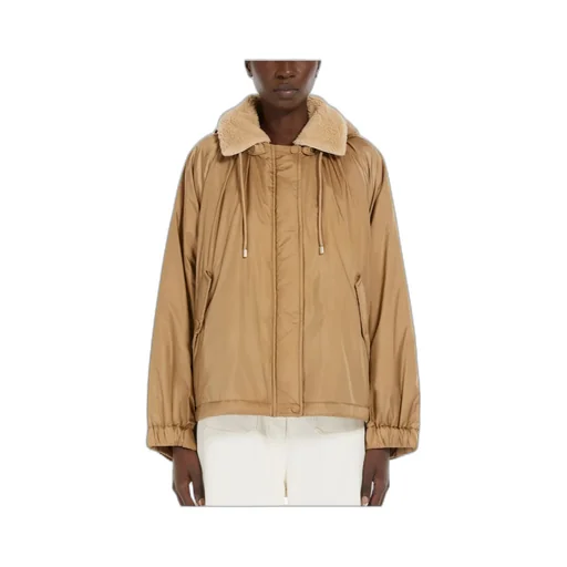 Button Detailed Drawstring Coat