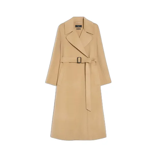 Belted Long-Sleeved Coat