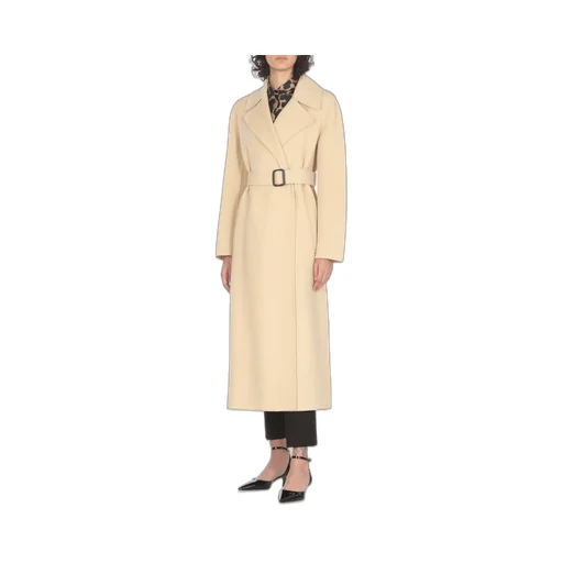 Belted Long-Sleeved Coat