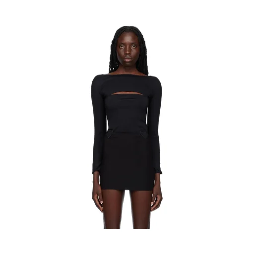 Cut-Out Virgin-Wool Top