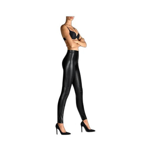 Faux-Leather Slim-Cut Leggings