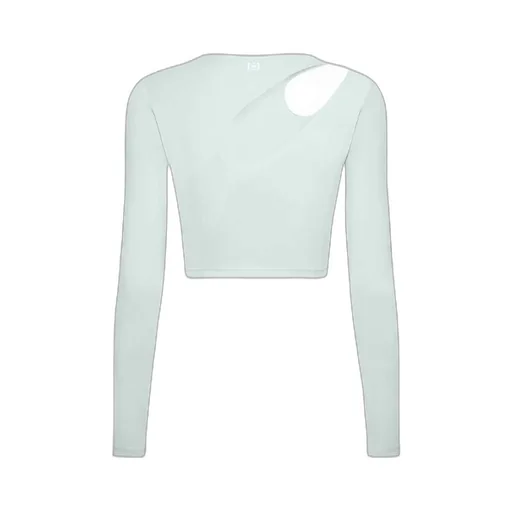 Cutout Logo-Print Crop Top