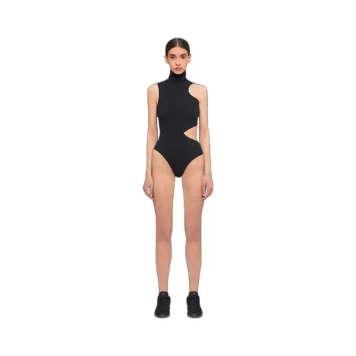 High-Neck Cut-Out Bodysuit
