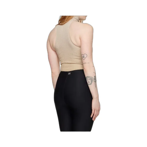 Lurex Ribbed-Knit Bodysuit