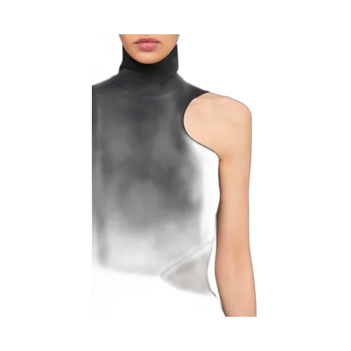 High-Neck Cut-Out Bodysuit