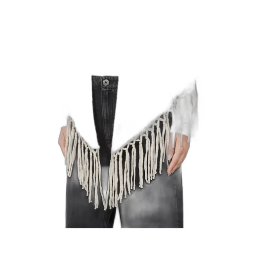 Tornado Fringed Triangle Shawl