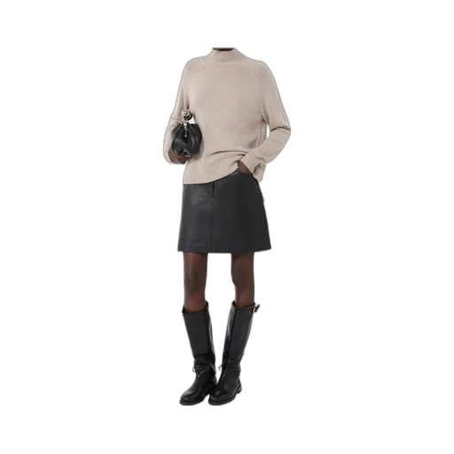 High Neck Long-Sleeved Jumper