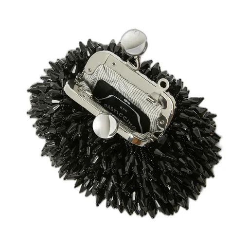 Mini Pasticcino Satin Bag With Rhinestones