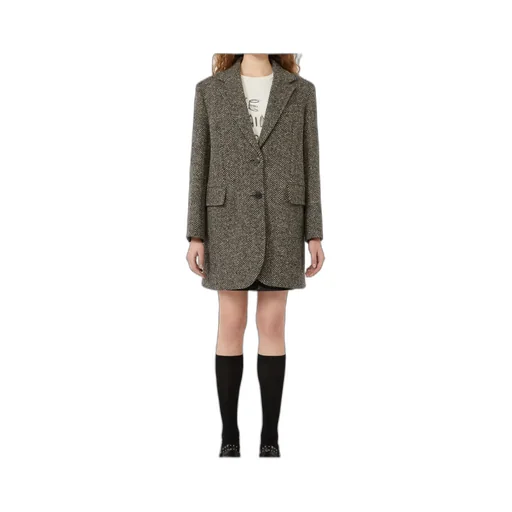 Single-Breasted Tweed Coat