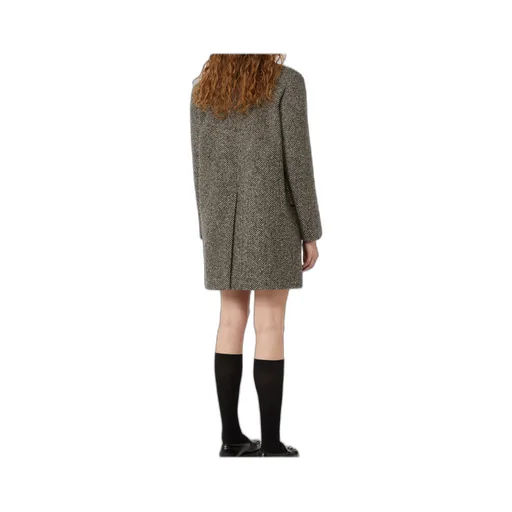 Single-Breasted Tweed Coat