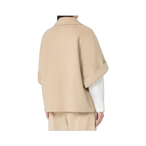 Short Wool Broadcloth Coat