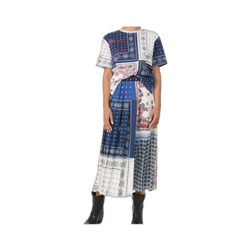 Printed Twill Skirt