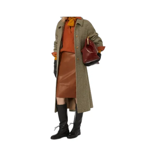 Single-Breasted Wool Coat