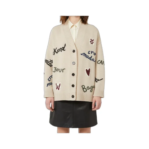 Wool Knit Oversized Cardigan