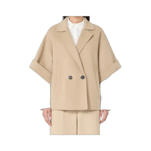 Short Wool Broadcloth Coat