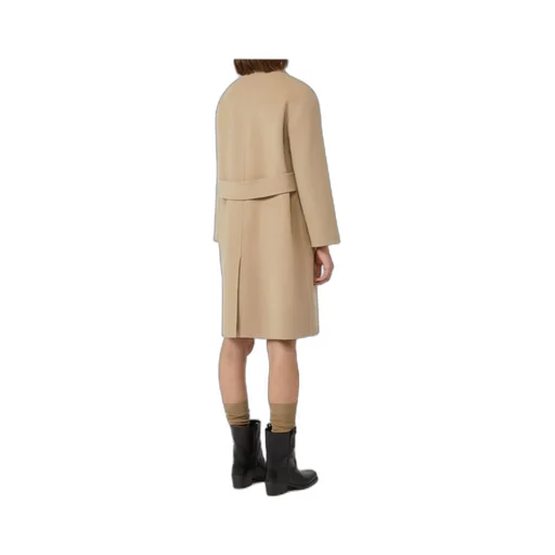 Single-Breasted Wool Coat
