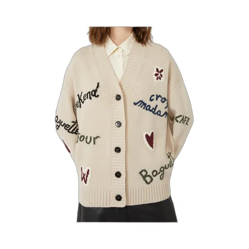 Wool Knit Oversized Cardigan