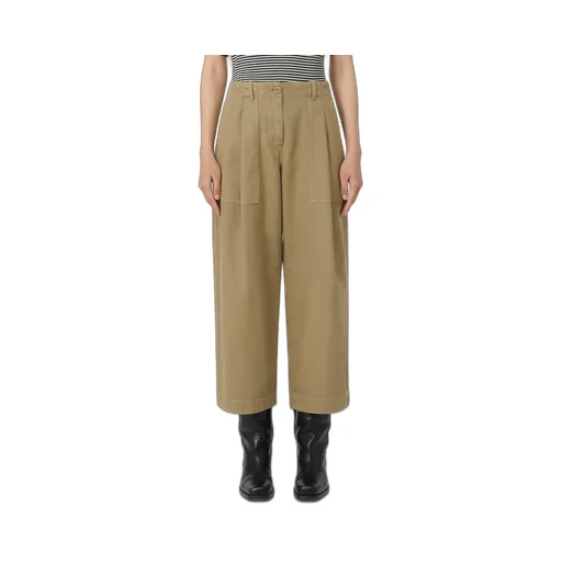 Canvas Barrel-Leg Jeans
