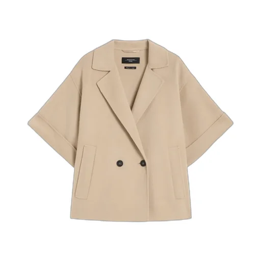 Short Wool Broadcloth Coat