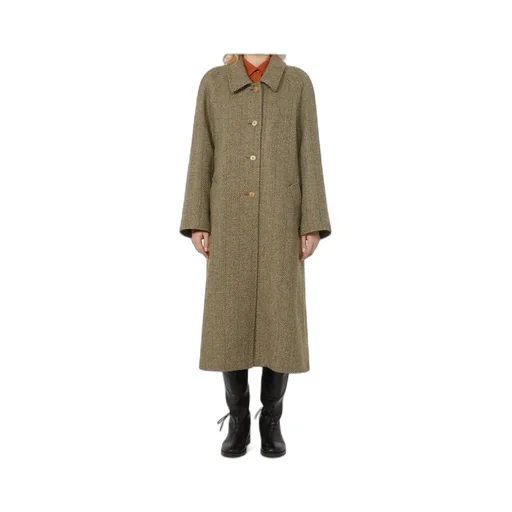Single-Breasted Wool Coat