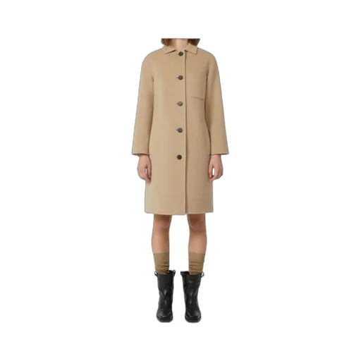 Single-Breasted Wool Coat