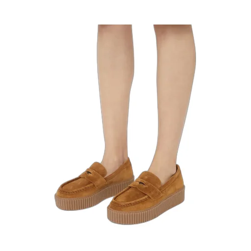 Split Leather Moccasins