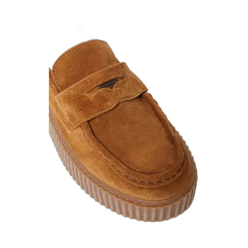 Split Leather Moccasins