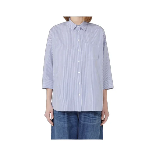 Flared Poplin Shirt