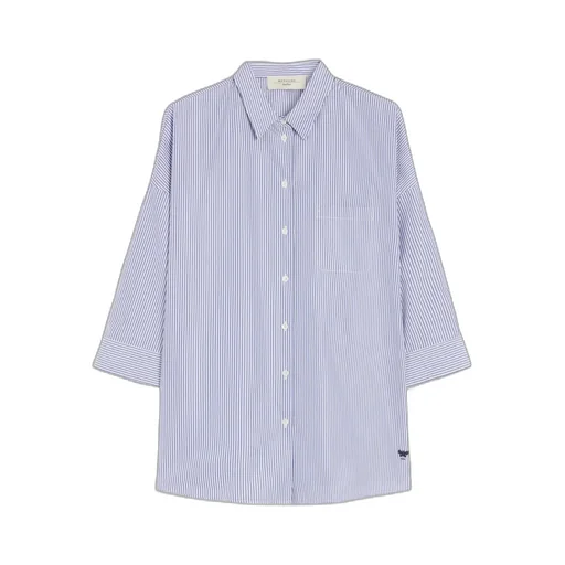Flared Poplin Shirt