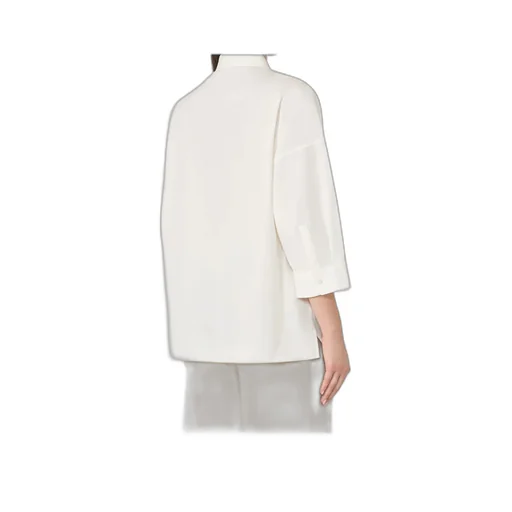 Flared Poplin Shirt
