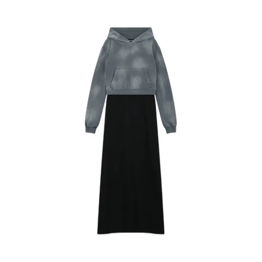 Layered Hoodie Dress