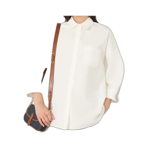 Flared Poplin Shirt