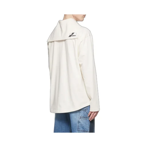 Cotton Long-Sleeved Polo Shirt