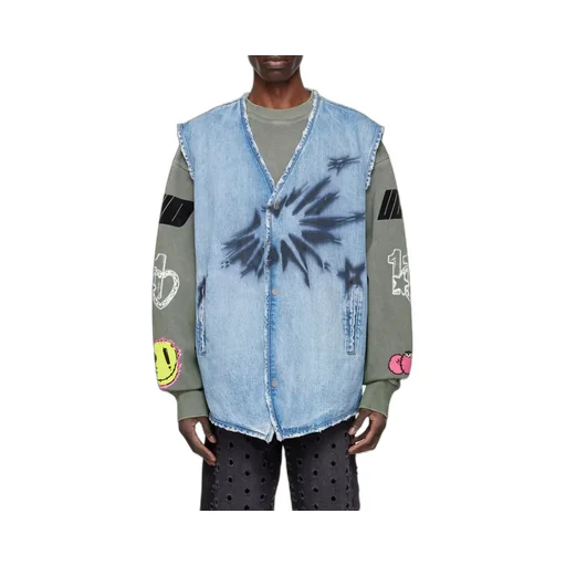 V-Neck Denim Vest